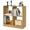 thumbnail image 1 of Costway Kids Toy Storage Organizer 4-Cube Wooden Display Bookcase with Anti-toppling Device Natural, 1 of 10
