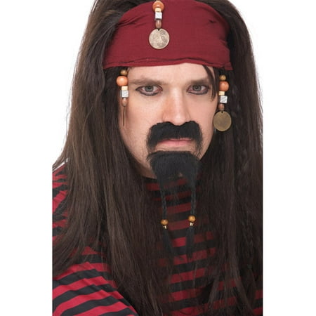 Pirate Mustache and Goatee Adult Halloween Accessory