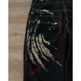 thumbnail image 4 of Ropa de calle Y2K Jeans Harajuku Hip Hop Retro patrón de ala bordado estampado pantalones vaqueros holgados gótico pantalones anchos de cintura alta, 4 of 5
