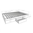 thumbnail image 3 of Atlin Designs Modern Engineered Wood 2 Piece Full Size Bedroom Set in Black, 3 of 5