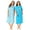 Caribbean Blue Clouds, variant on Plus Size 2-Pack Long Sleepshirts