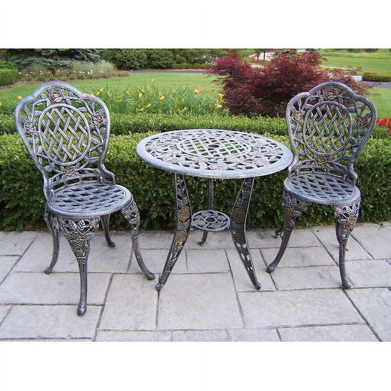 Oakland Living Tea Rose 3 Piece Bistro Set Walmart