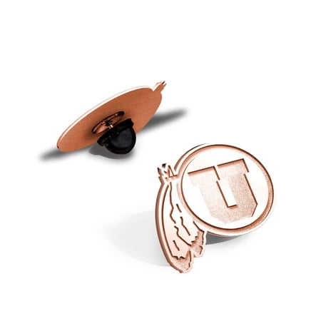 Picturesongold.Com Feathered U Pin Unisex Adult - 14k Rose Gold Plated