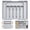 Gray, variant on Aokeyee Silverware Drawer Organizer,Expandable Utensil Tray for Kitchen,Adjustable Cutlery Silverware Flatware Holder,Kitchen Drawer Organizer for Spoons/Forks/Knives,Black