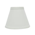 thumbnail image 4 of Aspen Creative 32103-9 Small Hardback Empire Shape Chandelier Clip-On Lamp Shade Set (9 Pack), Transitional Design in White, 6" Bottom Width (3" x 6" x 5"), White Linen, 4 of 10