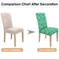 thumbnail image 7 of Dining Chair Covers Lemon Print Set of 4 Lovely Yellow Fruit Design Washable Polyester Stretch Slipcovers Removable Protector for Fresh Fresh Look, 7 of 7