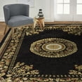 thumbnail image 2 of Home Dynamix Optimum Athens Traditional Medallion Area Rug, Black/Beige, 21"x35", 2 of 6
