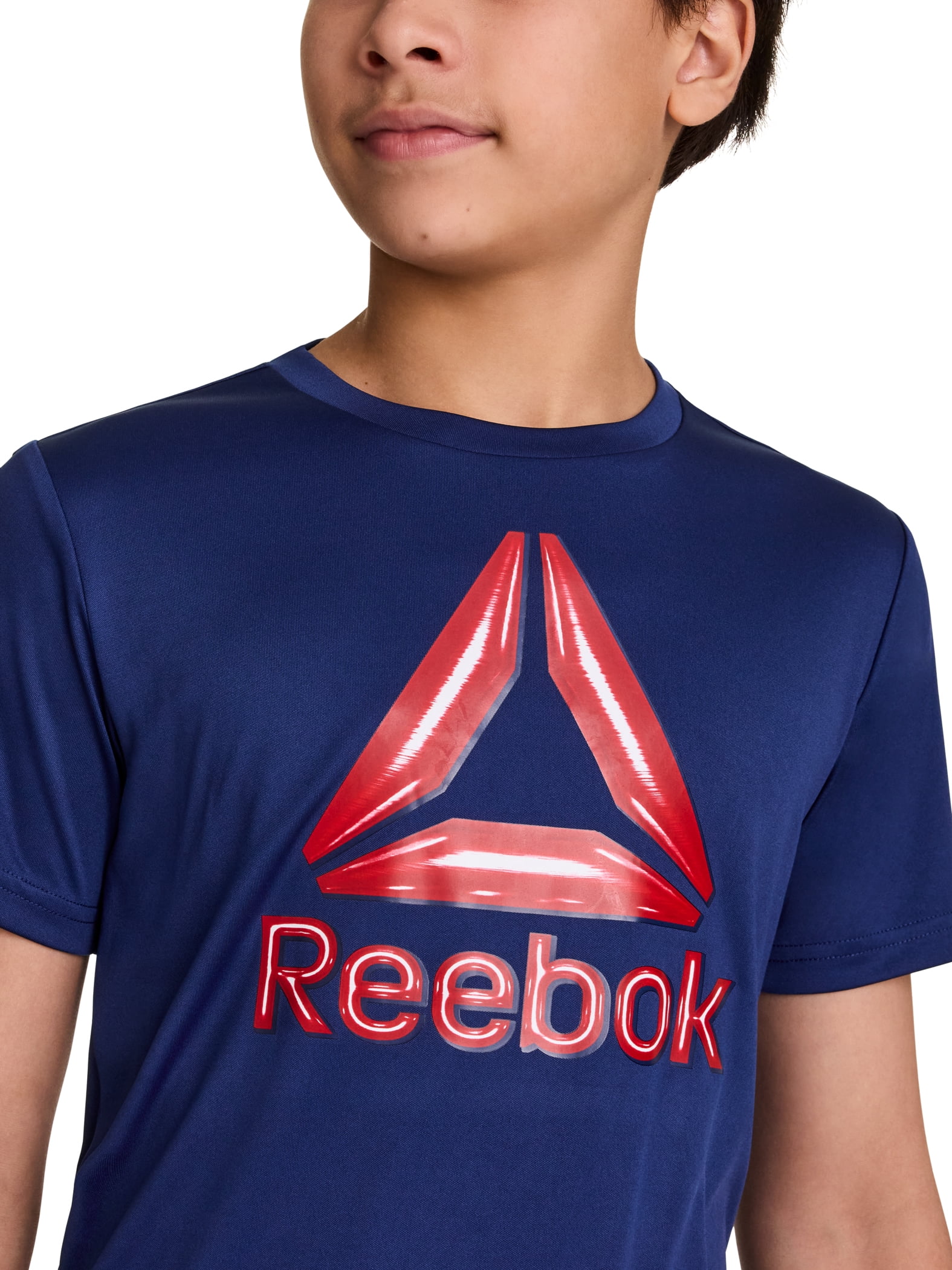Reebok Boy's Athletic Short Sleeve T-Shirt & Short, 2-Piece Set, Sizes 4-18