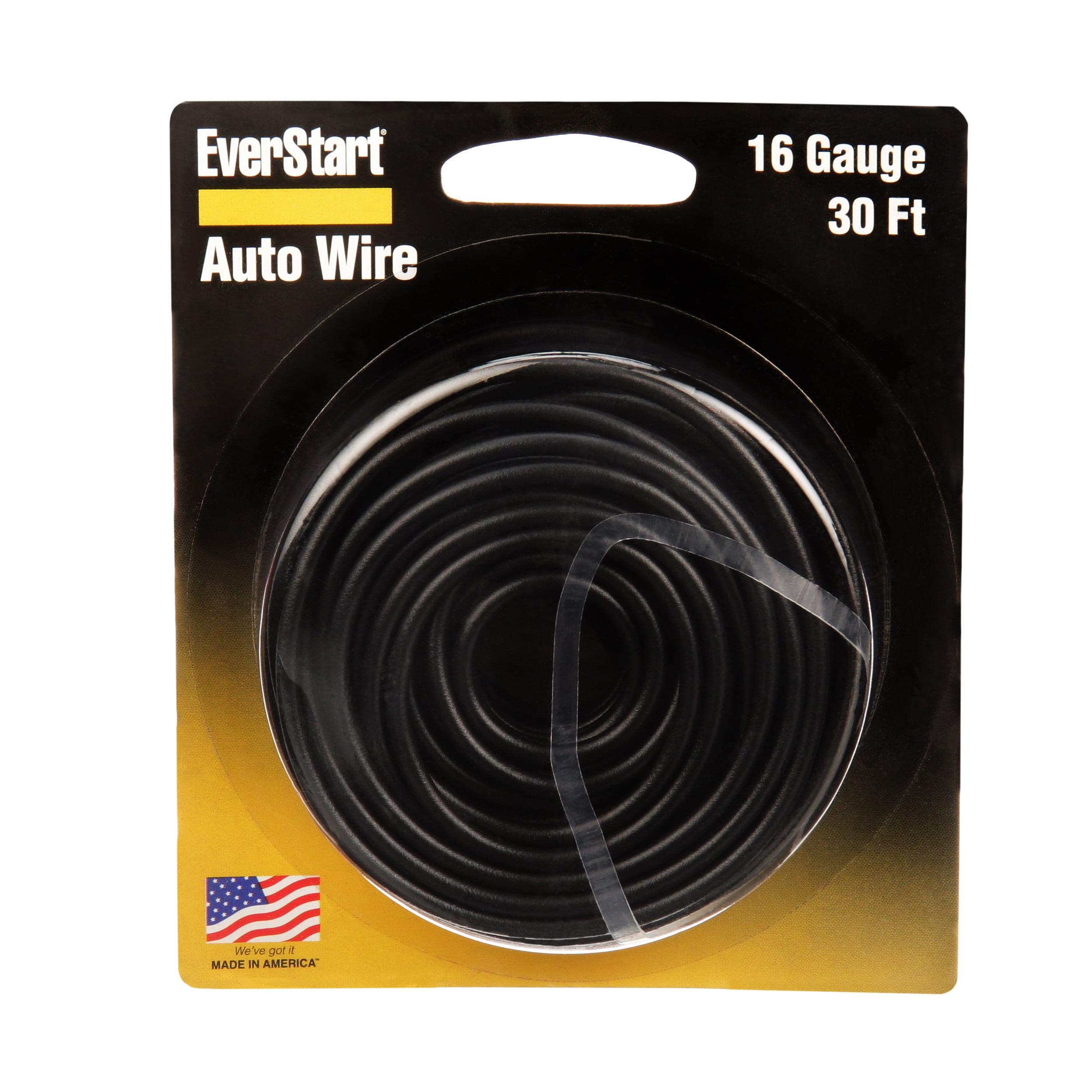 EverStart 16-Gauge Black Automotive Wire, 30 feet
