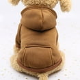 thumbnail image 1 of GRNSHTS Puppy Pet Hooded Sweatshirt Autumn Winter Two-legged Pocket Cat Dog Clothes, 1 of 4