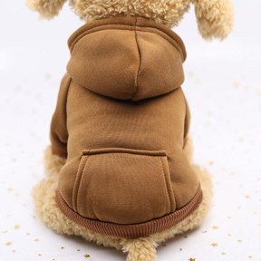 GRNSHTS Puppy Pet Hooded Sweatshirt Autumn Winter Two-legged Pocket Cat Dog Clothes