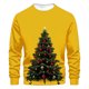 thumbnail image 2 of Sudaderas sin capucha para hombre, estilo casual, a la moda, con cuello redondo, estampado, de manga larga, blusas de manga larga y cuello redondo, blusas de poliéster para hombre, 2 of 4