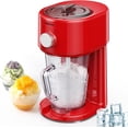 thumbnail image 1 of Reemix Machine à Glace Pilée, Rasoir à Glace Électrique et Machine à Cônes de Neige avec Grande Capacité de Stockage, Broyeur à Glace Portable Épaisseur de Glace Réglable (Rouge), 1 of 6