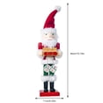 thumbnail image 2 of Christmas Santa Snowman Nutcracker Ornament Wooden Nutcracker Soldier Christmas Table Decoration Traditional Festive Home Decor, 2 of 8