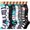Black Gray Blue Pink Beige Brown, variant on 8 Pairs Copper Compression Socks for Women & Men Circulation 15-22 mmhg - Better Blood Flow, Swelling, Best Support for Medical, Running, Nursing