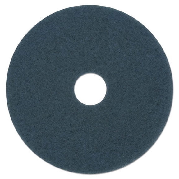 Scrubbing Floor Pads, 20" Diameter, Blue, 5/carton | Bundle of 2 Cartons