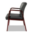 thumbnail image 3 of Alera Reception Lounge Series Guest Chair, Cherry/Black Leather, 3 of 9