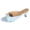 Light Blue, variant on Rokment Womens Kittern Heels Mules Slides Dressy Sandals 2026 Fashion Casual Leather Open Toe Stiletto Low Heels Slip on Backless Dress Pumps for Ladies Summer Black Size 6