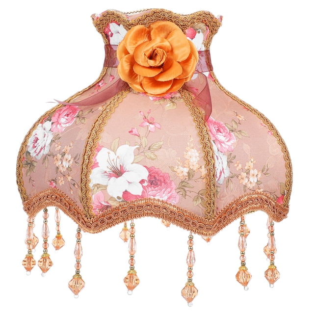 OULII 1Pcs Retro Style Table Lamp Shade in Brown Color for Study Room 31.00X31.00X28.00in