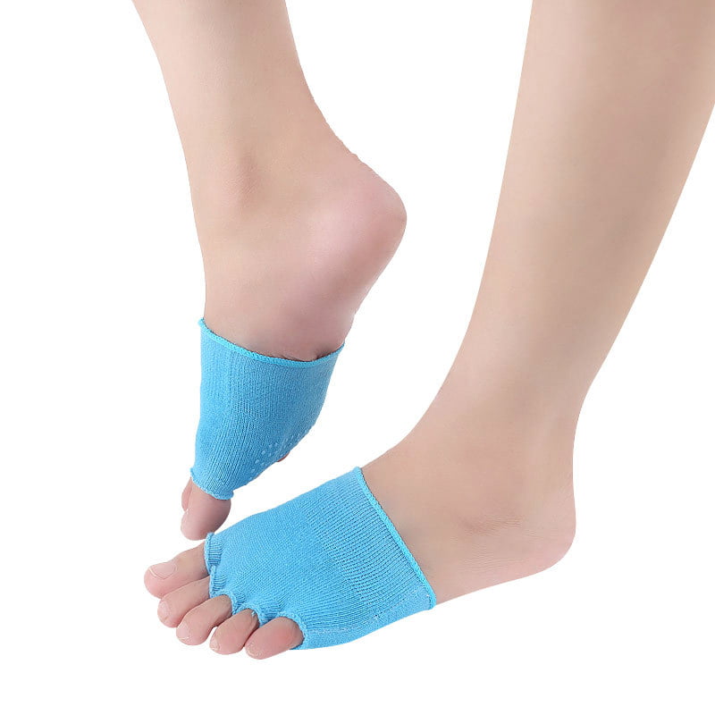 4 Pair Fashion Half Palm Socks Toe Topper Socks Forefoot Socks for Female 