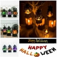 thumbnail image 4 of Lámpara LED de Halloween, linterna de llama, decoración colgante, calabaza, castillo, bruja, fiesta, luz, 4 of 7