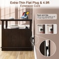 thumbnail image 2 of PLAMLE End Table for Living Room with 2 Drawers Farmhouse Narrow Sofa Side Table For Small Spaces Wooden Nightstand with Storage for Bedroom, Dorm, Office, 2 of 8