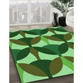 thumbnail image 2 of Ahgly Company Indoor Rectangle Patterned Dark Forest Green Area Rugs, 5' x 8', 2 of 6