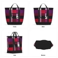 thumbnail image 3 of Large Capacity Insulated Tote Bag16.1×13.4×7.5in Thermal Insulation And Easy To Clean Strong Bearing Capacity Can Be Reused Palevioletred Buffalo Plaid Check Tartan Scotland_2, 3 of 8