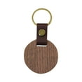 thumbnail image 1 of Llavero de madera redondo creativo con forma de llave de coche vintage Nogal negro, 1 of 9