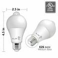 thumbnail image 5 of ameritop LED 10W (60W Equivalent) Soft White Light Bulbs, Motion Sensor (2 Pack), 5 of 7