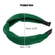 thumbnail image 4 of Terciopelo Anudadas Diademas, Pelo Diadema para Mujeres, Oscuro Verde, 1,2 Ancho, 4 of 7