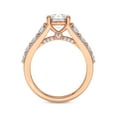thumbnail image 3 of Lab Grown Diamond Engagement Ring For Women | 3 Carat IGI Certified Asscher Shape FG-VS Center Diamond | 14K Rose Gold | Eos Spark Ring Friendly Diamonds, 3 of 5