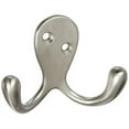 thumbnail image 1 of NATIONAL MFG/SPECTRUM BRANDS HHI N830-152 Double Robe Hook Satin Nickel, 1 of 1