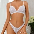thumbnail image 3 of Gibobby Ropa sexy de mujer para sexo Conjunto de lencería para mujer, con tirantes ajustables y recorte de cintura alta, con tirantes ajustables(Blanco, XG), 3 of 5