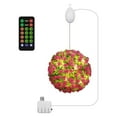 thumbnail image 2 of BAOPAI Artificial Plant Topiary With Lights USB Powered Rotating Flowers With Remote Control Decorative Hanging LED String Lights Multiple Flash Modes, 2 of 7