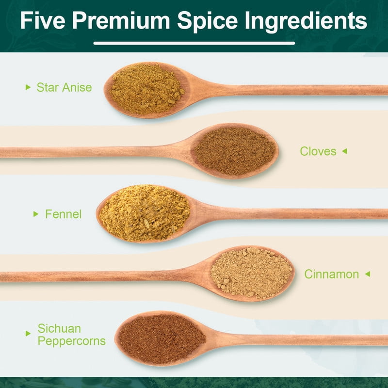 Soeos Culinary Chinese Five Spice, 1 oz, 2 Packs, total weight 2 oz, Five Spice Chinese Seasoning