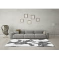 thumbnail image 3 of Ahgly Company Indoor Square Abstract Gray Modern Area Rugs, 3' Square, 3 of 4