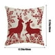 thumbnail image 3 of Fundas de Cojín Navideñas de 45X45 Cm con Estampado de Copos de Nieve y Ciervos En Rojo y Blanco. Fundas Decorativas para Cojines Decorativos Del Hogar, Sofá, Cama o Coche., 3 of 6