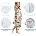 thumbnail image 7 of Red Mushroom Frog Light Pattern Hooded Bath Towel，50"x30" for Ages 3 To 12 Kids, Quick Dry Lightweight Soft Microfiber Hood Beach Towel Cover Up for Kids, 7 of 7