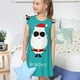 thumbnail image 4 of Fotbe Cute Santa Claus Vestido de Dormir para Niñas de 3 a 10 Años, Mangas Cortas, Estilo Princesa, Pijama Camisón con Mangas Voladas-Large, 4 of 6