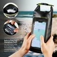 thumbnail image 2 of Pelican Marine Water Resistant Dry Bag 2 Liter Black and HiVis Yellow, 2 of 6