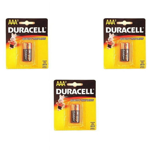 Duracell Alkaline Battery- AAA (2 in 1 Pack) (Pack of 3)