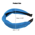thumbnail image 2 of Unique Bargains flannelette Knotted Headbands Hairband for Women 1.2 Inch Wide 1 Pcs Blue, 2 of 7