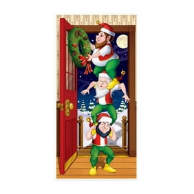 Christmas Snowman Door Cover Cover Holiday Christmas Door Covers