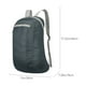thumbnail image 3 of Mochila plegable Ligera de gran capacidad para exteriores | Bolso deportivo portátil para senderismo | Cierre de cordón repelente al agua | Material de tela duradero | Diseño unisex 14x9x3cm 70g, 3 of 7