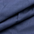 thumbnail image 6 of FINALGANG New Dress For Women Solid Color 3/4 Sleeve V-Neck High Waist Straight Sundress Cotton Linen Vintage Dresses Breathable Daily Wear, 6 of 7