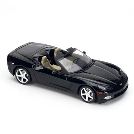 Hot Wheels 1:18 C6 Convertible Black