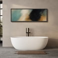 thumbnail image 4 of Large Framed Canvas Print Abstract Modern Wall Art Neutral Decorative for Living room Bedroom - 60"x20" Black Frame, 4 of 8