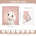 thumbnail image 2 of Decorative Chair Back Cover One Size x6 Chair Cover Dining Chair Slipcovers Chair Back Decoration Festival Chair Decoration Cute Cat with Black Eyes, 2 of 6