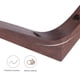 thumbnail image 3 of 1 soporte de estante de madera maciza para estantes de pared (café), 3 of 7